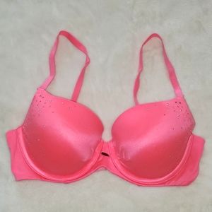 Victoria's Secret Fabulous Rhinestone Lined Demi Bra